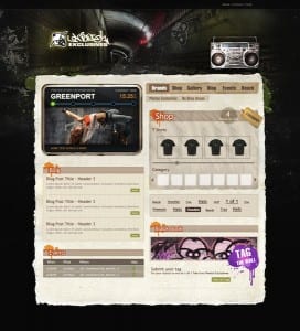 Phetus Exclusives Home Page Mock-up