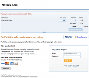 Enter amount in the field "Unit Price", click "Update Totals"