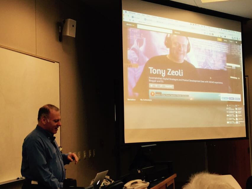 Tony Zeoli presenting at WordCamp Raleigh 2014