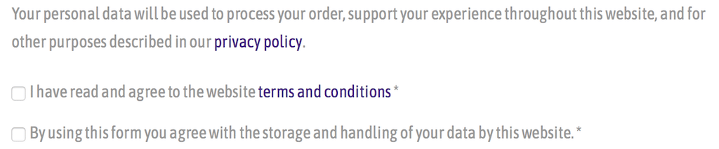 Clearly Better Days WooCommerce Data Privacy Acceptance at Checkout